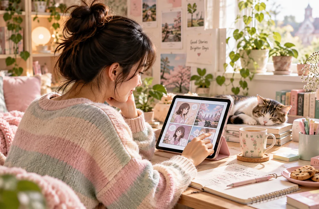 哔咔哔咔漫画怎么选：先从题材和更新状态开始